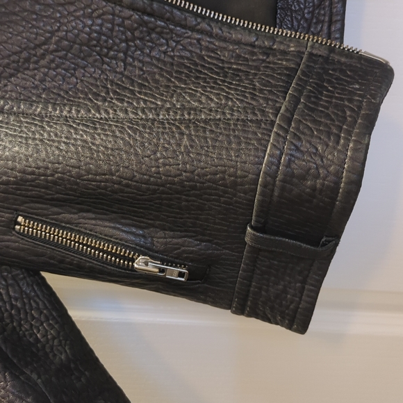 MACKAGE exclusive to Aritzia Black pebbled Leather jacket - Picture 8 of 9